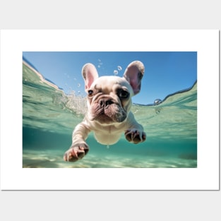 French Bulldog Pet Dog Animal Fun Play Posters and Art